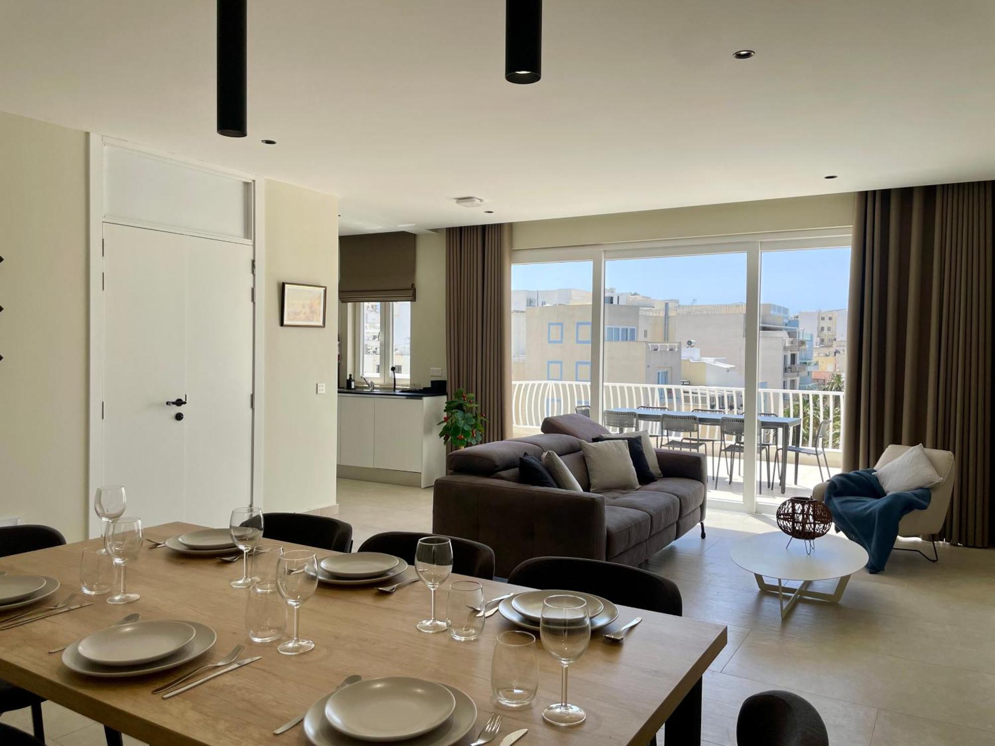 Bugibba Square Seafront Lux Apartments By Holi San Pawl il-Baħar Eksteriør billede