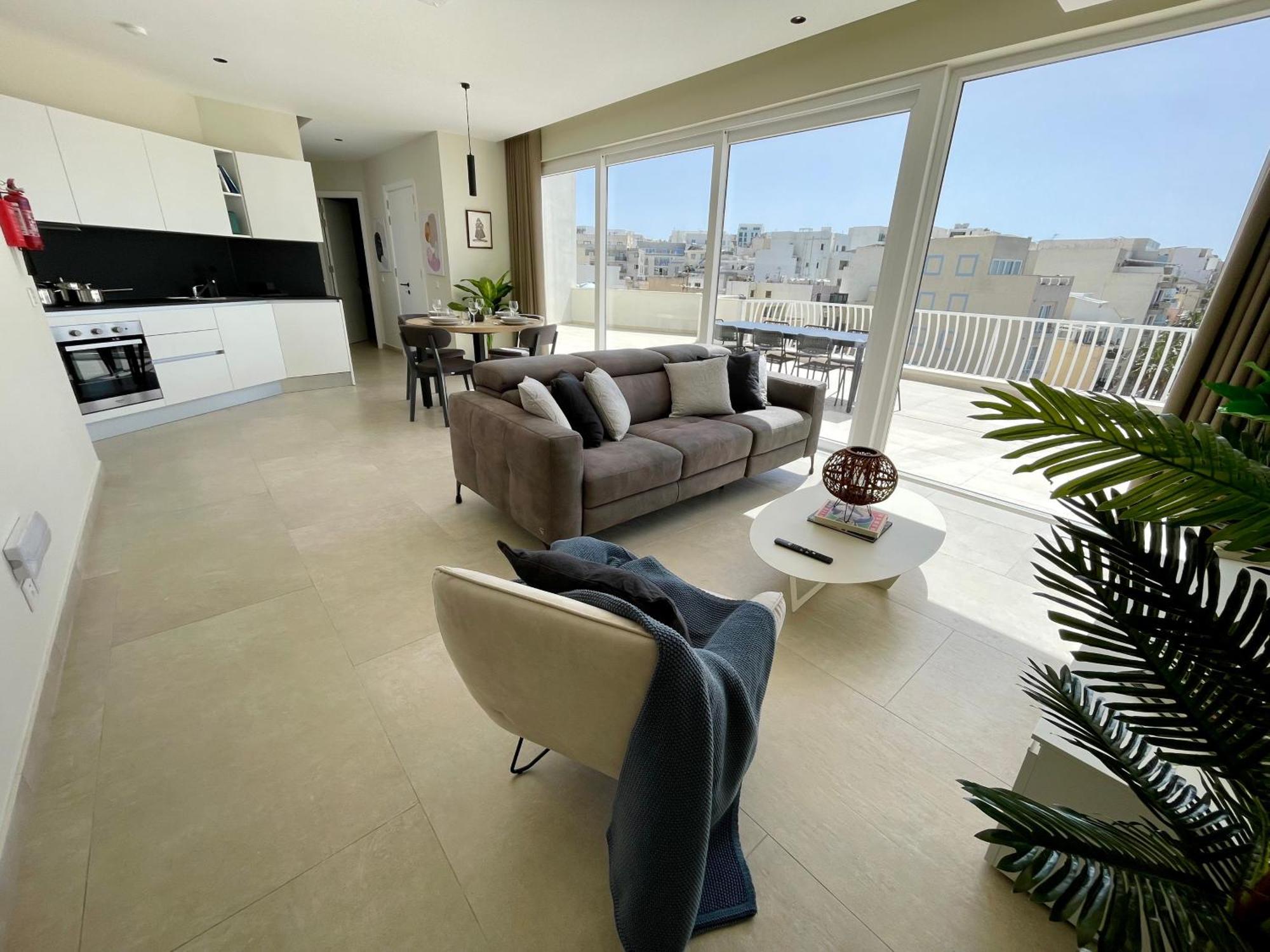 Bugibba Square Seafront Lux Apartments By Holi San Pawl il-Baħar Eksteriør billede